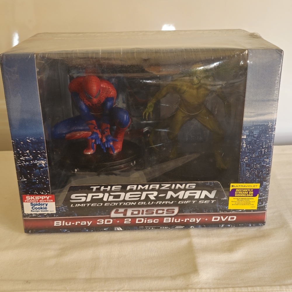 Brand New The Amazing Spider-Man 4 Disc Limited Edition 2D & 3D Blu-ray Gift Set